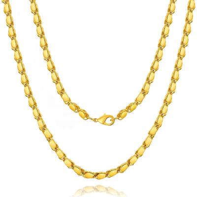 China Length 60cm CLASSIC Ethiopian Traditional Necklace 18K Gold Plated Eritrea Handmade Chain For Women Habesha Wedding Party Gift MY291 for sale