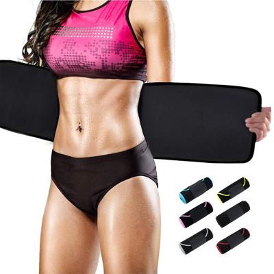 China Weight Loss Workout Neoprene Waist Support Elastic Adjustable Wrap Waist Trainer Back Support Belt for sale