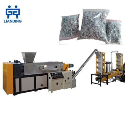 China PP PE Film PP PE Recycled Plastic Film Bags Squeeze Granulator Pelletizing Drying Machine for sale