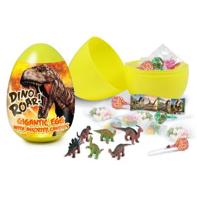 China Full size 10inches gigantic dinosaur egg with assorted goodies for sale