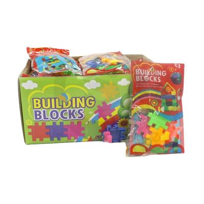 China Normal Kids Fun Toys Plastic Building Blocks Puzzle Press Candy for sale