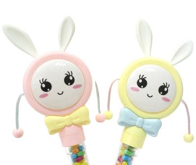 China Cartoon Toys New Design Good Quality Rabbit Rattle Candy Toys for sale