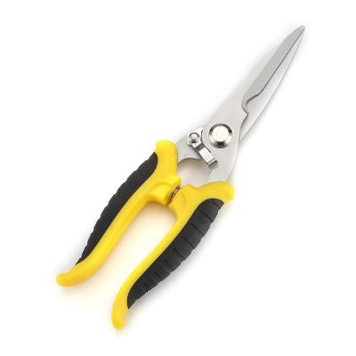 China Custom Steel Anti-Slip Handle Tree Pruning Scissors Cutting Tools Garden Shears for sale