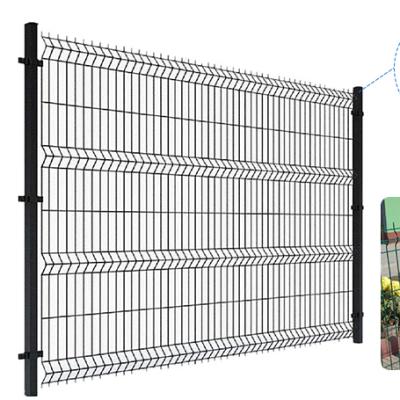 China Easily Assembled PVC Coated 3D Curved Fence Folding 3D Welded Wire Mesh Curved Fence for sale