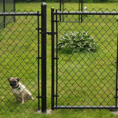 China 10x10 6x12 Chain Link Temporary Fence Easily Assembled Black Panels Diamond Mesh Fence Price for sale