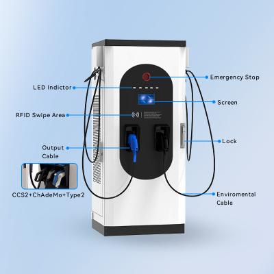 China Electric car charging charging OEM CCS1 CCS2 60kw 180kw EV battery fast charging DC electric car charger charging station gold supplier for sale