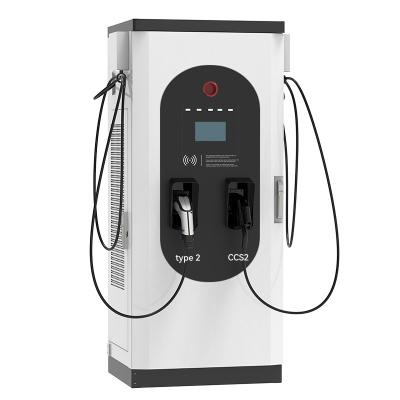 China Commerical CCS2 CCS1 60kW 80kW Places 120kw EV Commercial Car Charger Fast DC Charging Stations For Electric Car for sale