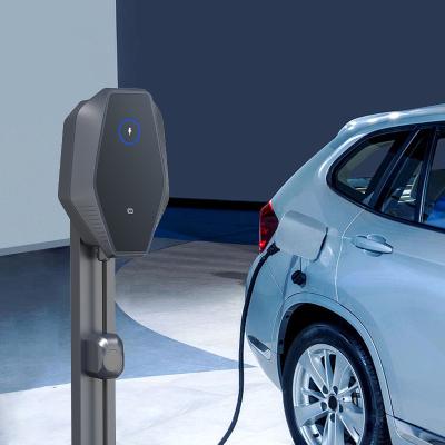 China Home Use Manufacturer 32A Type 1 - 2 Electric Car Charging Station Home AC EV Wall Mounted 7KW Fast Charger for sale