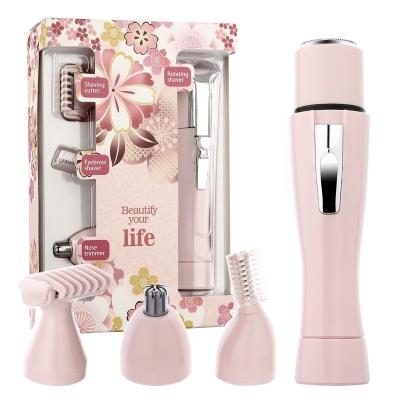 China 4 IN 1 Battery Type 4 In 1 Multifunction Ladies Waterproof Epilator Electric Shaver For Women Electric Trimmer for sale