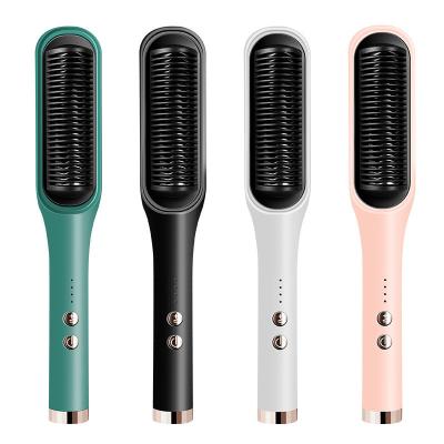 China Other Hair Straightener Portable Ceramic Straightening Comb Sweep Fast Passionate Electric Hair Straightener Brush for sale