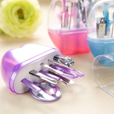 China 8 / 9 Pcs Set Apple Nail Clippers Cutter 8PCS 9PCS Set Professional Manicure Tools Stainless Steel Nail Clippers Manicure Gift Set for sale