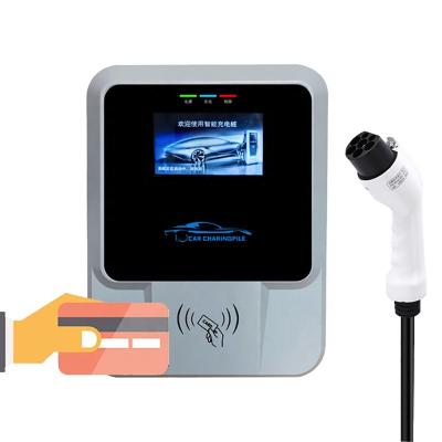 China Point 7KW 32A 240V Single Phase Electric Car Charging Station 32Amp Level 2 EV Charger Box 32 A Wall Mounted Type Electric Car Charger - 2 EV Charger Station 7KW for sale