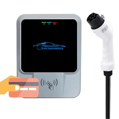 China Cheap Electric Car Charger 32A Type - 2 Point EV Charger Base Level 2 Level 2 Wall Box Level 2 KW WallBox P2 Type2 EV Charging Point 7KW for sale