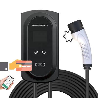 China 22KW Wallbox AC Charger 32A EV Charging Station Electric Car Charging Station Chargingstations Level2 Type - 2 RFID EV Charger APP X9 for sale