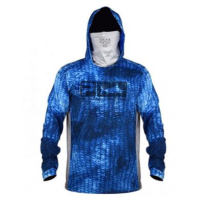 China Anti-Wrinkle Camouflage Hoodie Fishing Hoodie Men's UPF Sleeve 50 Sun Protection Long Quick Dry Cooling Mesh Fishing Shirt for sale