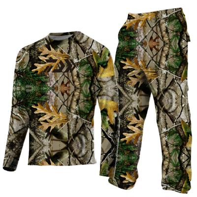 China Antibacterial Hunting Clothes Camouflage Ghillie Suit Hunting Uniforms Outdoor Hiking Clothing for sale