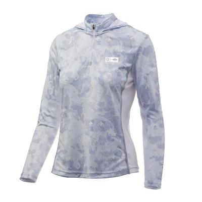 China Plus Size Antibacterial Antibacterial Women's Long Sleeve Fishing Shirts Rash Guard Fishing Hoodies for sale