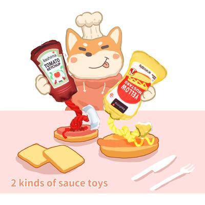 China Viable Waterproof Japanese Ring Paper Pet Toy Ketchup Mustard Bite Toy Cat /Dog Chew Rope Knot Resistant Teeth for sale