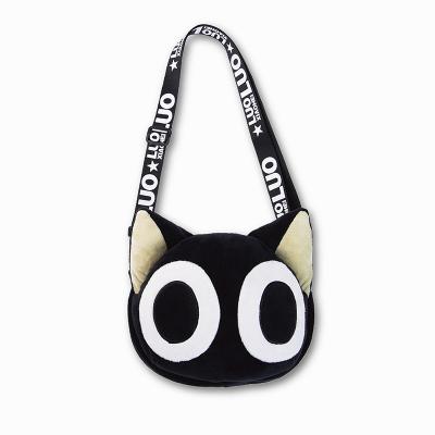 China Custom Cute High Quality Shoulder Bag Factory Wholesale Gift Cross - Body Bag Lo Xiao Hei Plush Bag for sale