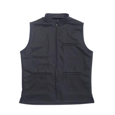 China 2021 High Quality Anti-wrinkle Mens Wool Vest Plus Size XXS-7XL Oversized Loose Fit For Adult Melton Wool Fabric Fur Lining Viable Vest for sale