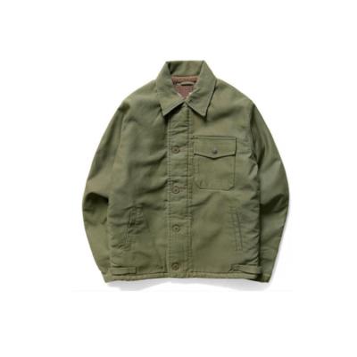 China Sustainable 2020 Fall/Winter OEM Vintage Styles Of Platform Jacket Mens Military Uniform With Fleece Jacket for sale