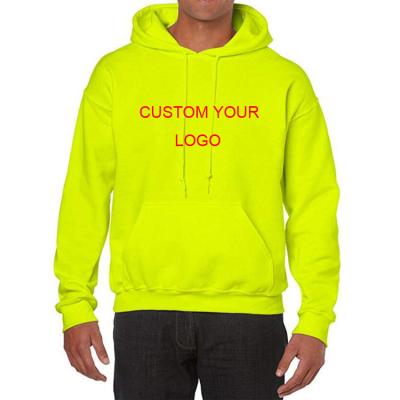 China Hot sale classic solid fabric logo design custom men's hoodie breathable thick wool blend hoodie for sale