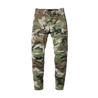 China Hot Sale Anti-Wrinkle Cheap Custom Design Mens Cotton Twill Straight Pants Camouflage Cargo Pants Trousers For Mens Rib Leg Pants for sale