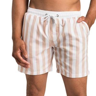 China 2020 New Design Breathable White Drawstring Beach Pants And Elastic Waist Men Shorts for sale