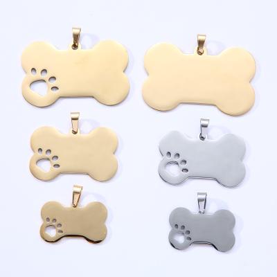 China Folk Art Customized Stainless Steel Metal Pendant Pet Listing Advertising Small Gifts Lettering DIY Dog Tags for sale