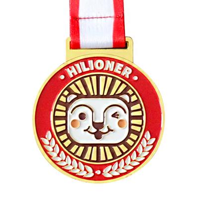 China America Factory Cheap Price ODM Bespoke Metal Gold Medal Souvenir Fine Sports Medal With Ribbon for sale