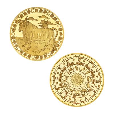 China America Stamping 3D Souvenir Coin Luminous Chrome Oil Plated Token Challenge Custom Gold Metal Mirror Effect Minting Coin Silver Coin for sale