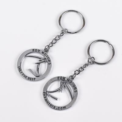 China America Wholesale Metal Chain Holder Key Chain Custom Split Key Chain Nickel Plated Steel Keyring for sale