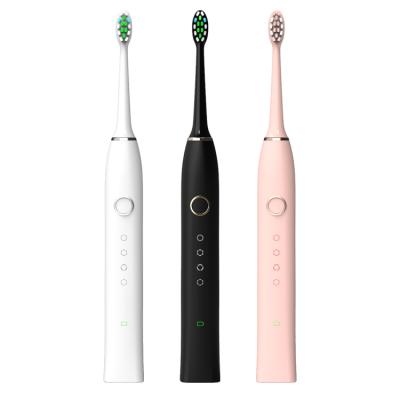 China 2021 Rechargeable Low Noise Sonic Electric Toothbrush Spins Up To 42000 RPM With Speed ​​Memory Function 4 Modes White CE IPX7 for sale