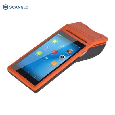 China Cheap Smart Android Handheld POS With Printer /scanner/3G/4G 1+4G /8G/16G for sale