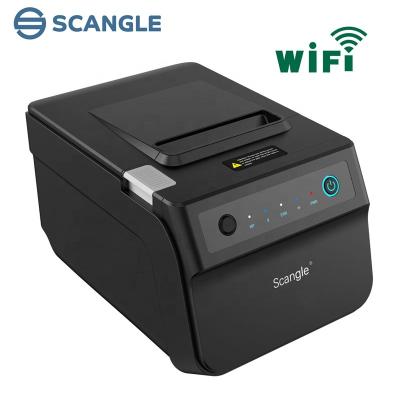 China Cheap Scangle POS Thermal Printer 80MM WiFi Wireless Black And White For Restaurant Supermarket for sale