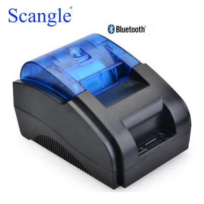 China Black and White Handheld Wireless Thermal Receipt Printer Mobile Scangle Portable Ticket Printer for sale