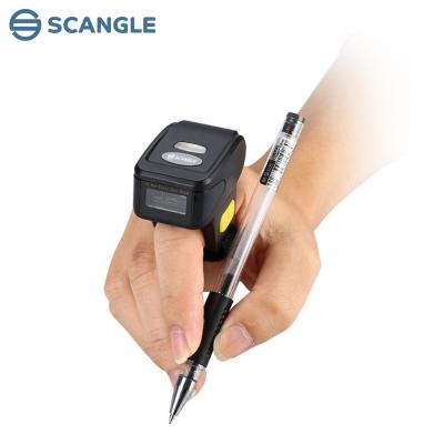 China 2D Warehouse Scangle Finger Barcode Scanner Wireless Barcode Reader for Logistics/Portable Retail/Warehouse for sale