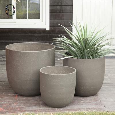 China Big Large Bulk Modern Wholesale Decorative Cement Plant Pot Home Decor Planters Flower Pots For Garden Plant for sale