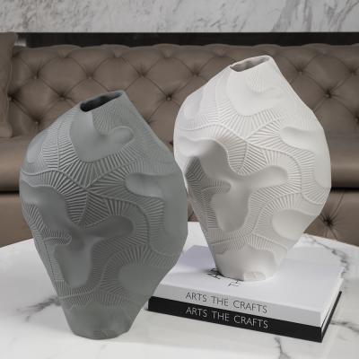 China Ceramic Good Quality Color Minimalist Clay And Porcelain Vases Customized Modern Decorative Vases For Home Decor Nordic Vase for sale