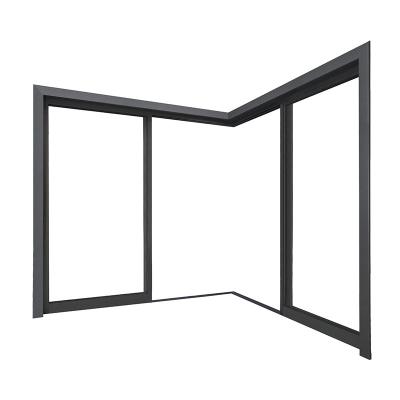 China Sound Insulation Exterior Conceal Stacking Door Sliding Patio Door Aluminium Hidden Glass Concealed Pocket Slide Doors Inside The Wall for sale