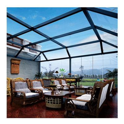 China Noise insulation Outdoor Glass House Customized Winter Garden Free Standing Sunroom Aluminum Frame Sunroom for sale