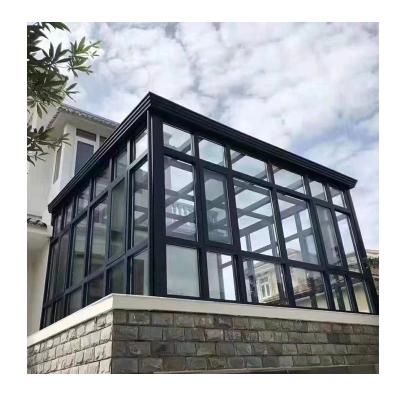 China Noise insulation Customized Glass Houses Aluminum Glass Sunroom Aluminum Alloy Window Aluminum Frame Glass Sunroom for sale