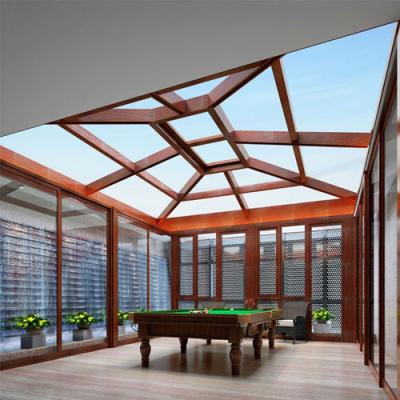 China Noise insulation Alauminum Structure Sun Room Glass House Customized Awning Glass Garden House Sunroom Manufacturer for sale