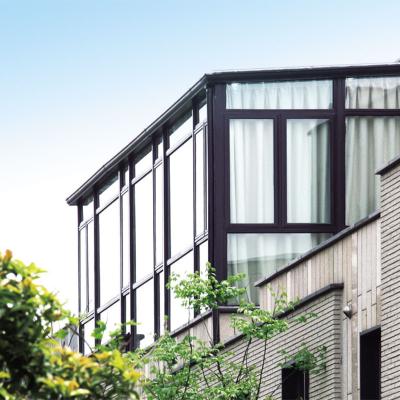 China Noise insulation Customized Glass Houses Aluminum Glass Sunroom Aluminum Alloy Window Aluminum Frame Glass Sunroom for sale