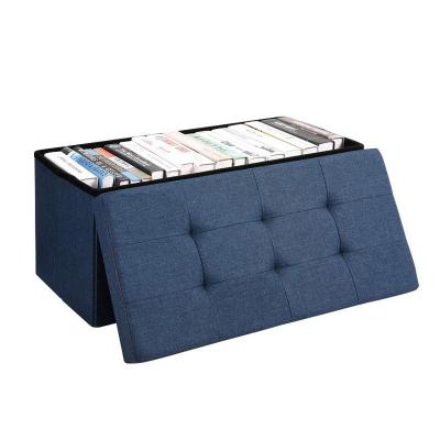 China Hot Selling Adjustable Storage Stool (Height) Folding Storage Stool Storage Box Bench for sale