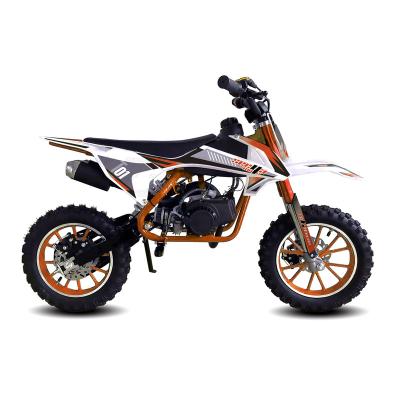 China New Orange 49cc Kids Cross Bike Mini Moto 2 Pit Race Kids Bike Full Automatic Dirt Bike T01 With CE T01 (49K) for sale