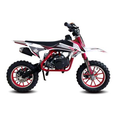 China New 49 50 Mini Pit Bike Red Kids Bike Kids Full Automatic Dirt Bike Air Cooled Crossover Motorcycle T01 With CE T01 (49K) for sale