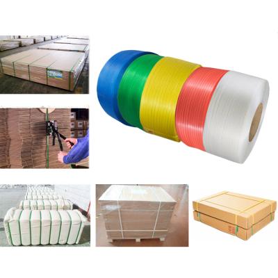 China Machine packing 12mm 16mm pp strapping band for carton packing plastic straps for packing for sale