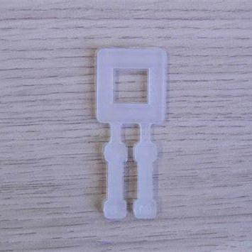 China Machine Packing Plastic Clips Buckles White PP Strap Packing Buckle For PP Tape for sale