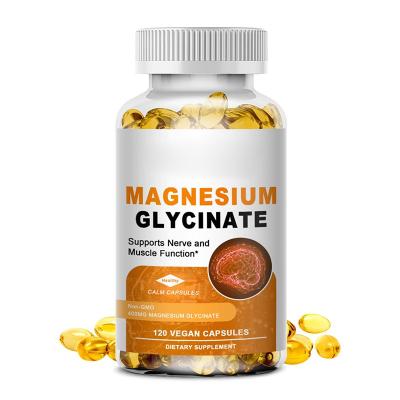 China Supplement for Sleep Leg Cramps Muscle Relaxation Private Label Magnesium Citrate 500mg Strong Healthy Heart Muscles Sleep Supplement Magnesium Glycinate Capsule Sleep Pill for sale